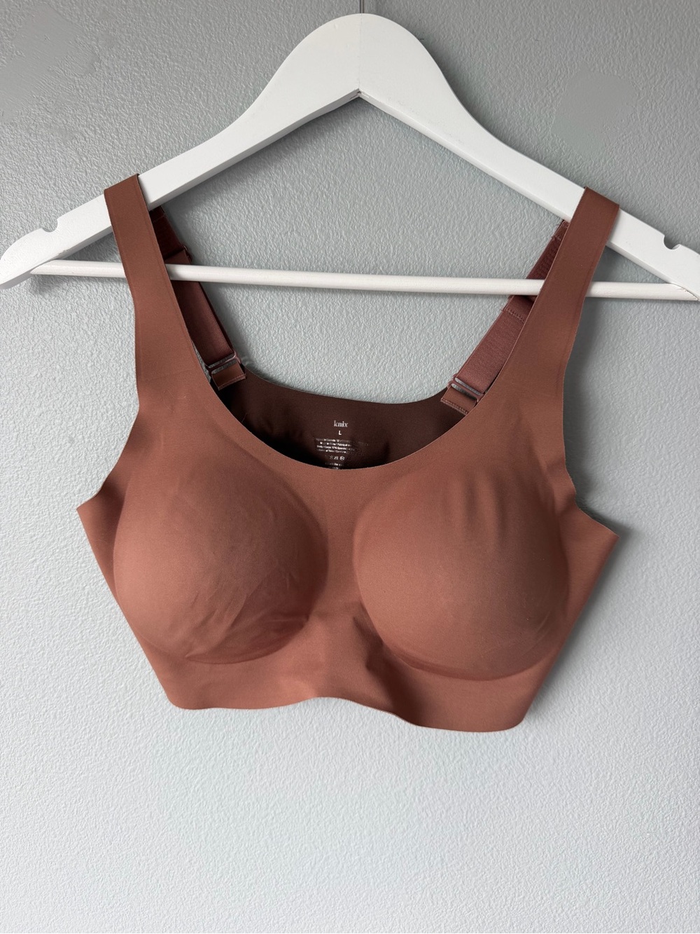 Knix brown bronze Revolution seamless pullover bra Women’s sz L